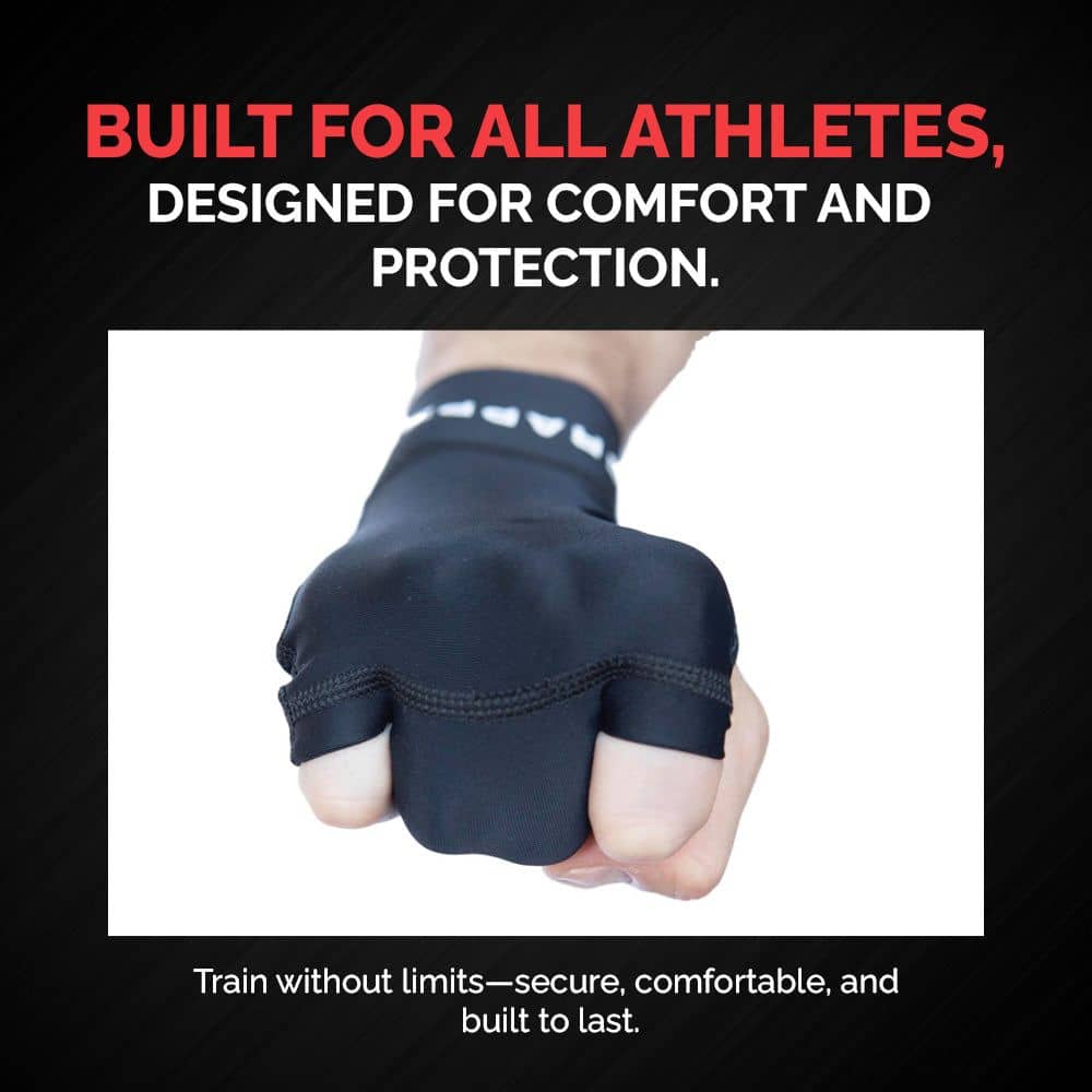 Black Grappz compression finger protection gloves