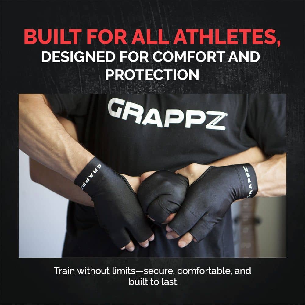 Black finger support gloves for athletic protection