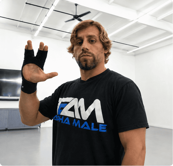 MMA athlete wearing GRAPPZ finger protection