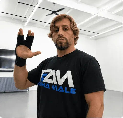 MMA athlete wearing GRAPPZ finger protection